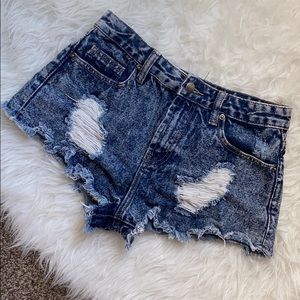 Denim shorts